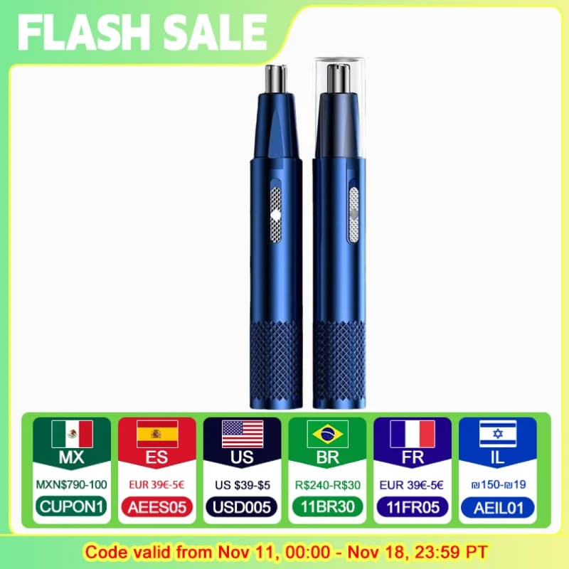 Electric Shaving Nose Ear Trimmer Safe Face Care Rechargeable Nose Hair Trimmer for Men Shaving Hair Removal Razor Beard