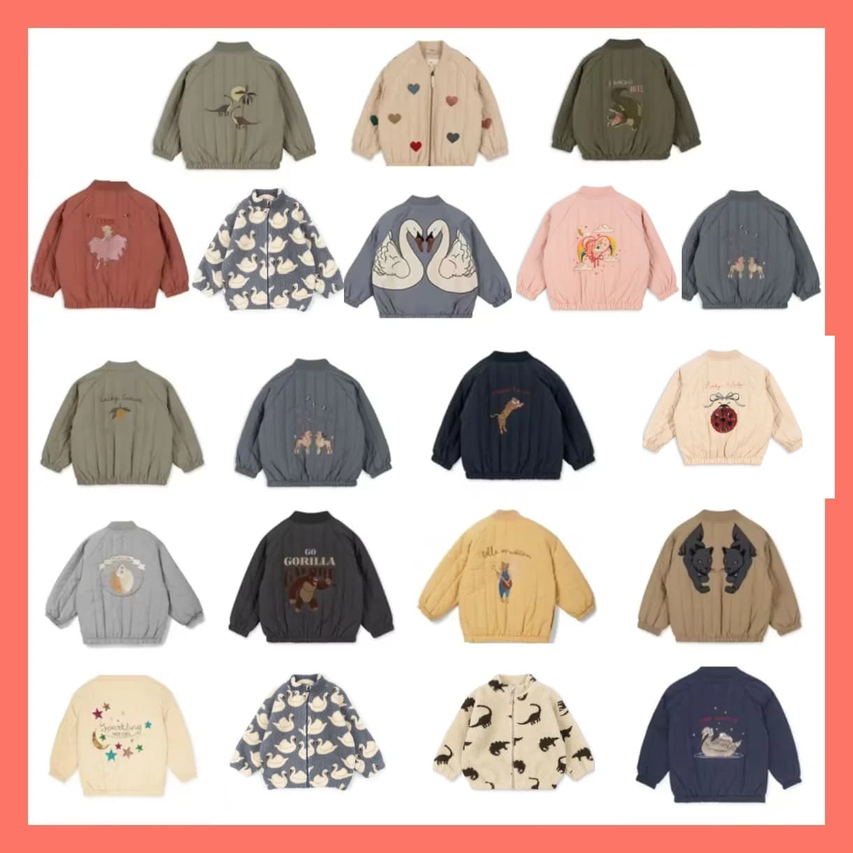 Children's Jackets 2024 Fall And Winter New Cartoon Fashion Boys And Girls Coat Cotton Warm Korean Jacket Children's Clothing