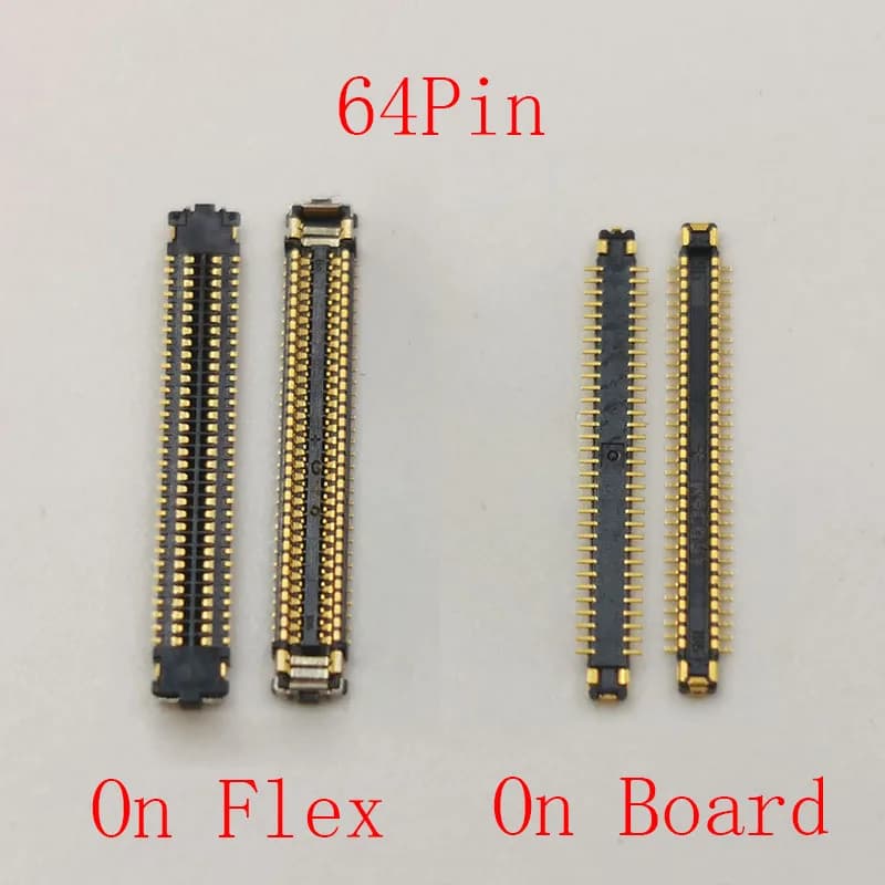 2pcs 64Pin USB Charger Charging Port FPC Connector On Board Motherboard For Samsung Galaxy A50 A505 A505F SM-A505FN/DS A505F/DS