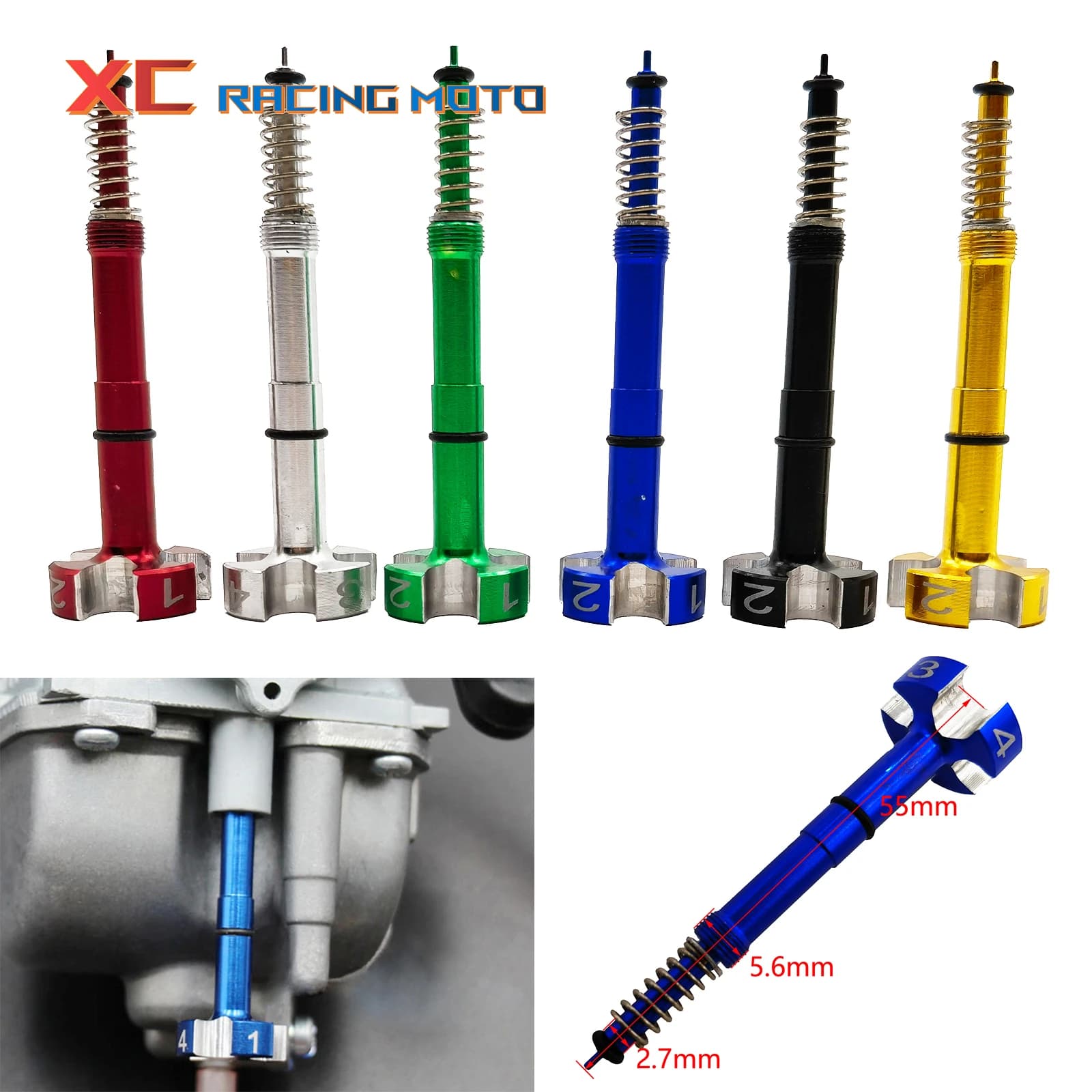 Keihin FCR Carburetor Easy Air Fuel Mixture Screw For KTM Honda Yamaha Kawasaki Suzuki CRF TRX YZF WR WRF KLX KX RMZ 250 450 525
