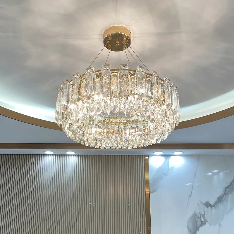 Led Clear Pendant Light Modern Crystal Chandelier Lighting 2024 Luxury Lampe Lustres Living Room Decor Chandelier Lamparas