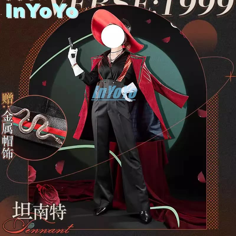 InYoYo Tennant Cosplay Costume Reverse:1999 Cos Game Anime Party Uniform Hallowen Play Role Clothes Clothing New Full Set