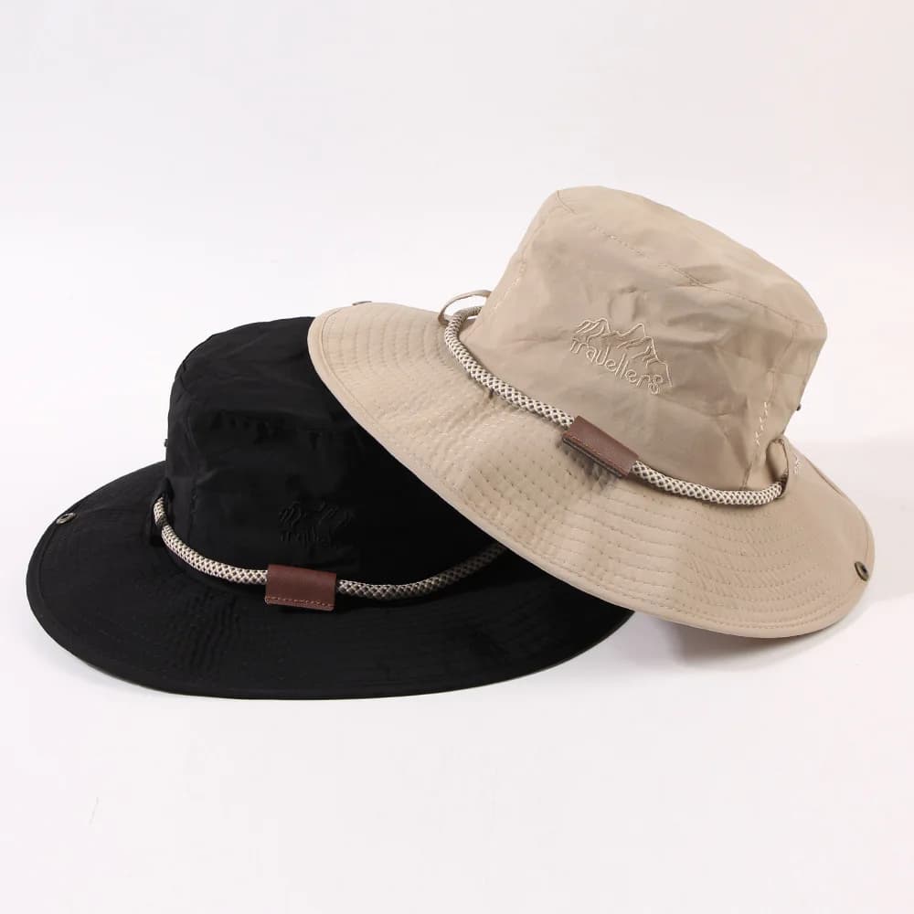 Summer Bucket Hat Men Women Sunscreen Fishing Hat Outdoor Breathable Fisherman Cap Hiking Climbing Camping Uv Protect Windproof