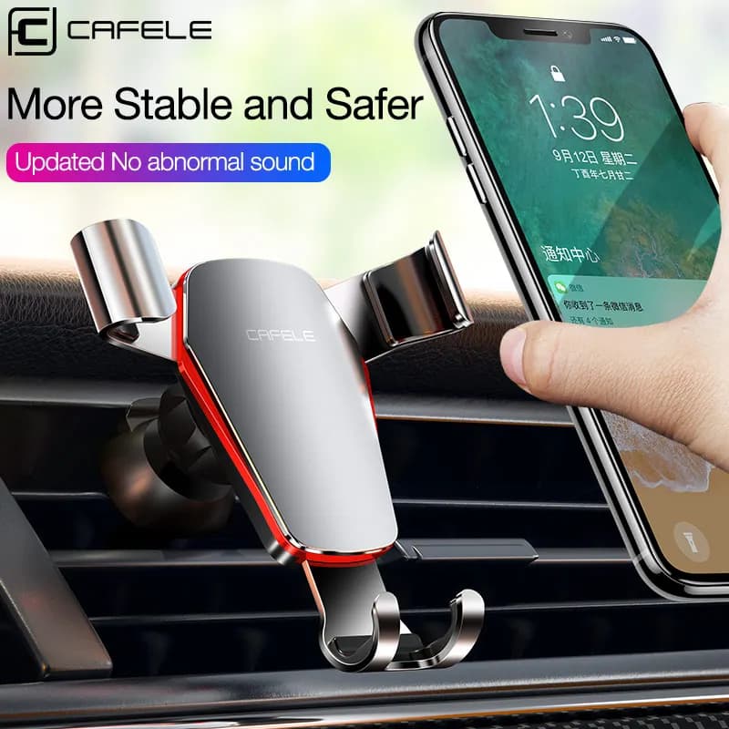 CAFELE Gravity Telescopic Car Phone Holders Universal Mobile Support For Car Air Vent Cell Phone Car Mount For All Smartphones