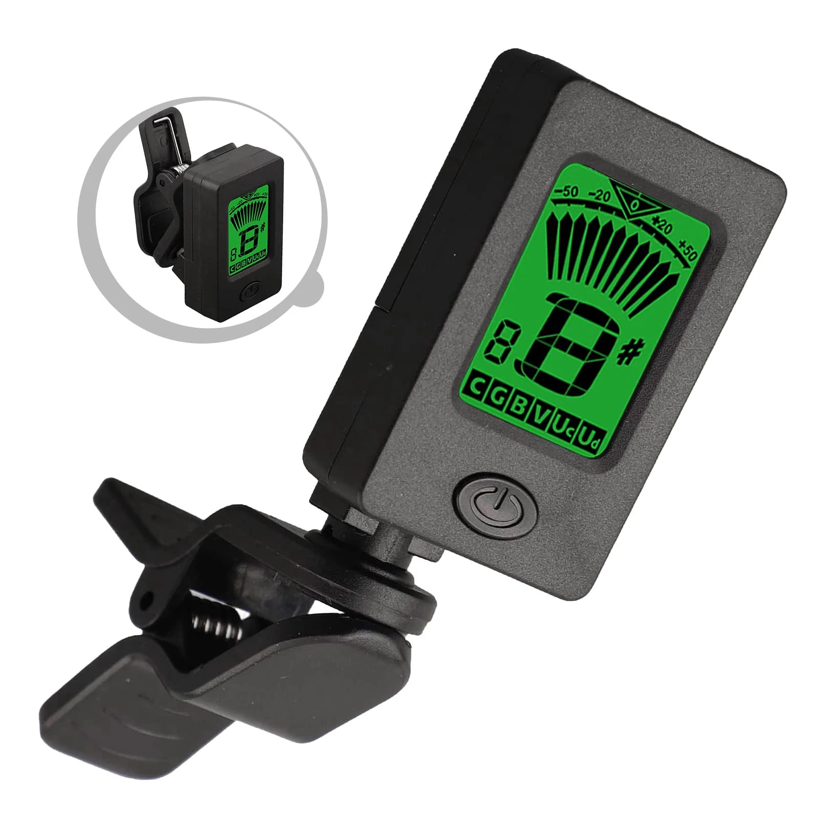 Tunning Acoustic Black Tuning Fork Fork Tuner Tuner Mandolin Charging Rotatable Tunning Violin Bass Mandolin Selector