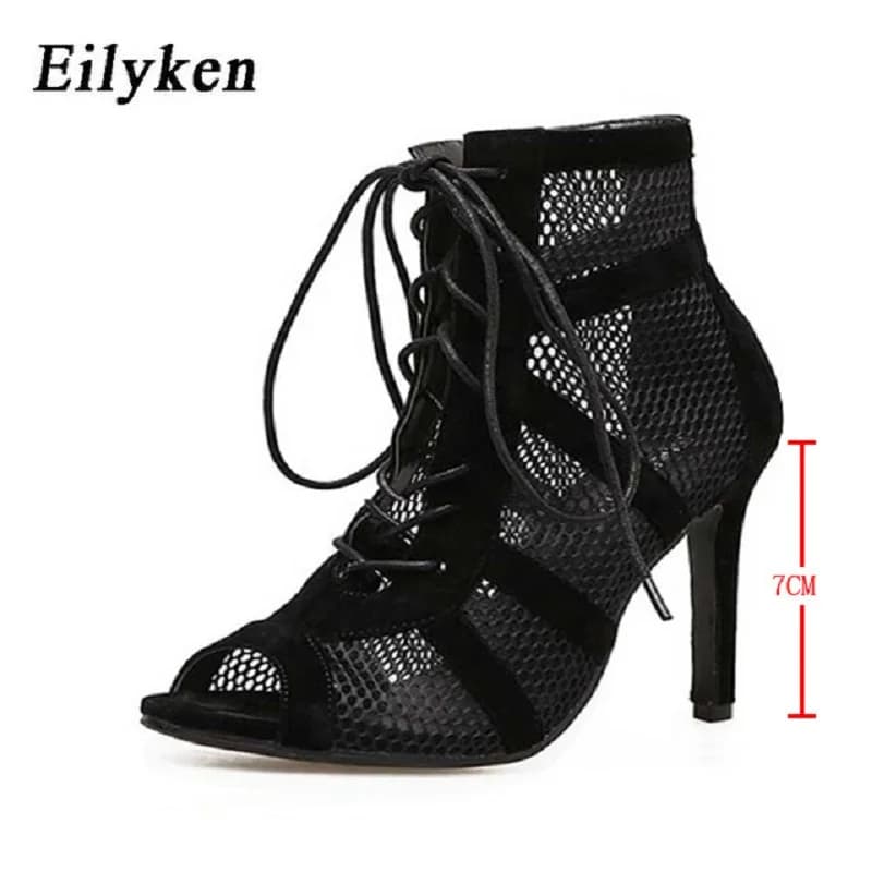 Eilyken Sexy Fashion Women Shoes Very Light Comfort High Quality Thin Heels Open Toe Dancing Woman's Sandals Size 43