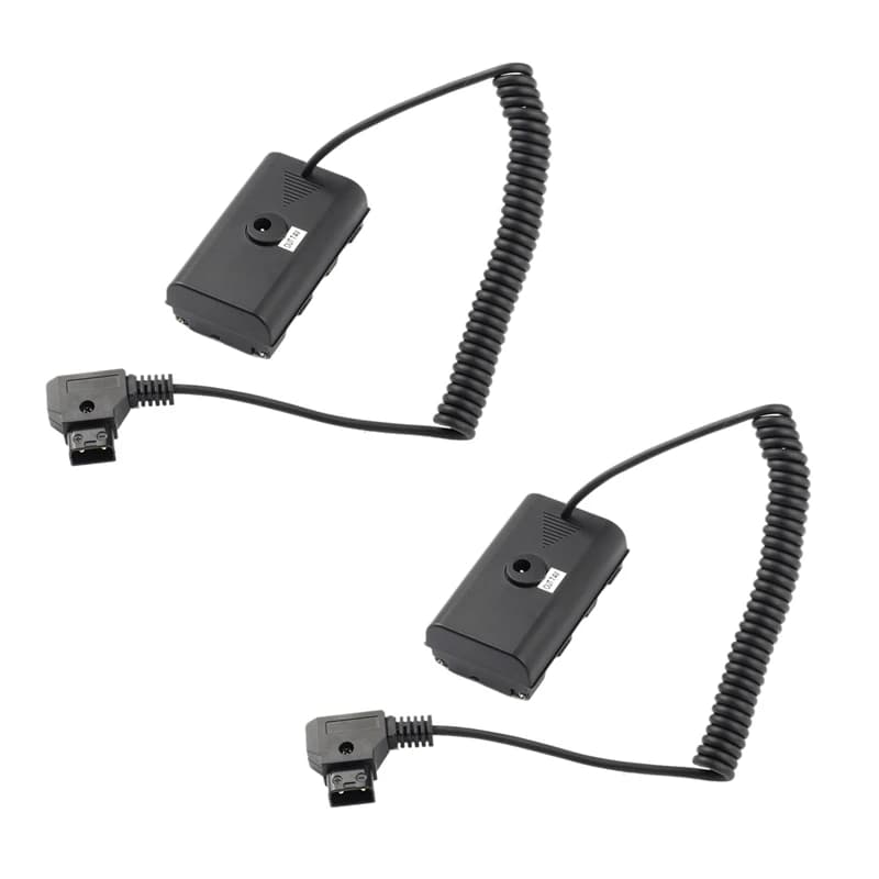 Top Deals 2X Power Adapter Cable For D-Tap Connector To NP-F Dummy Battery For Sony NP F550 F570 NP F970
