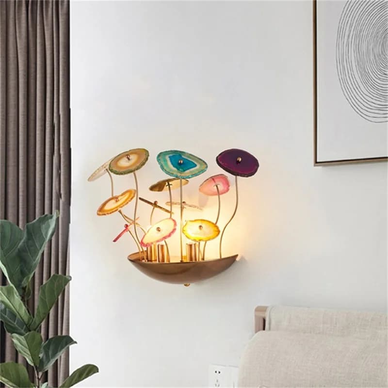Modern Creative Design Lotus Leaf Lamp Sconce Mounted Light LED Decorative Lighting Wall