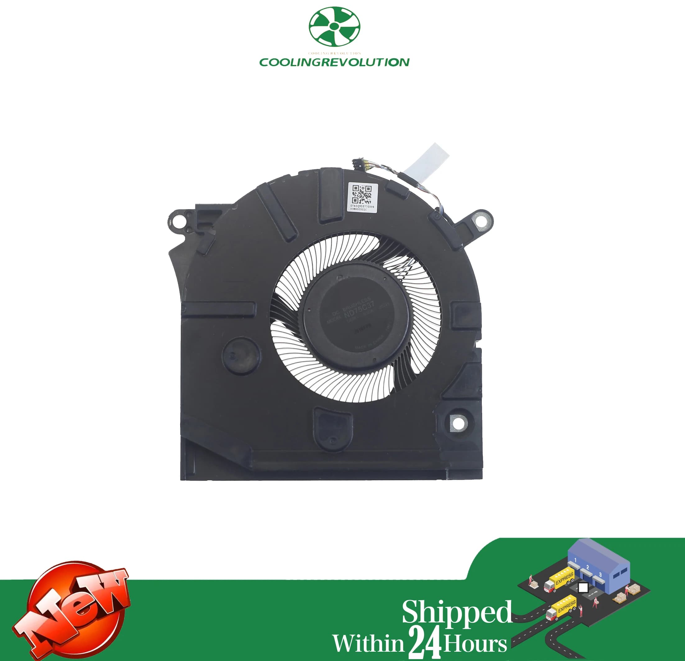 Laptop CPU Cooling Fan ND75C37 DC5V 0.50A 4Pin for HP ENVY 14-EB TPN-Q252 M38796-001