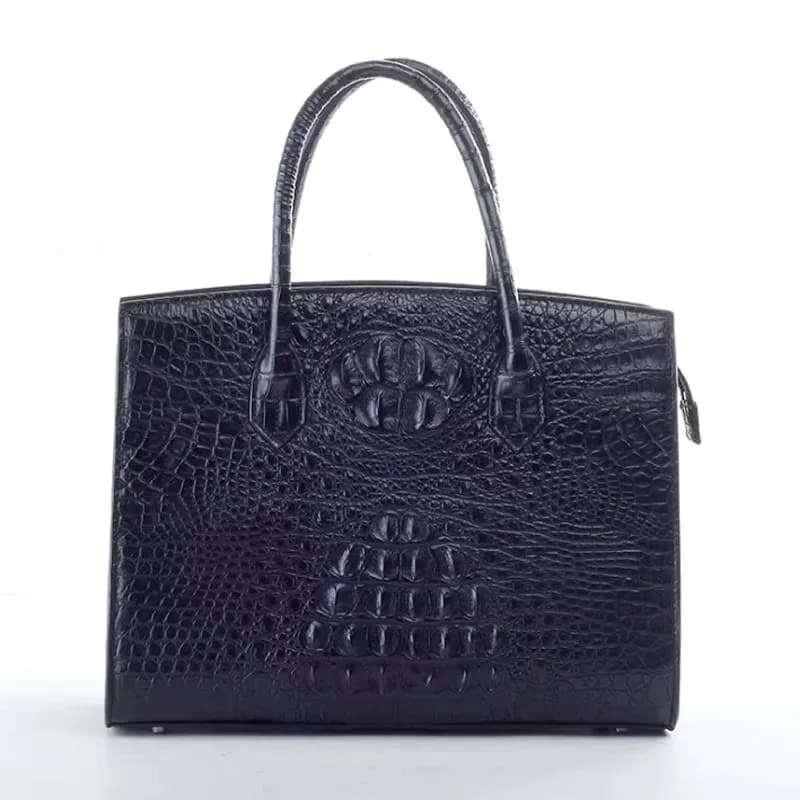 ourui new black crocodile leather leisure  Men handbags men bag