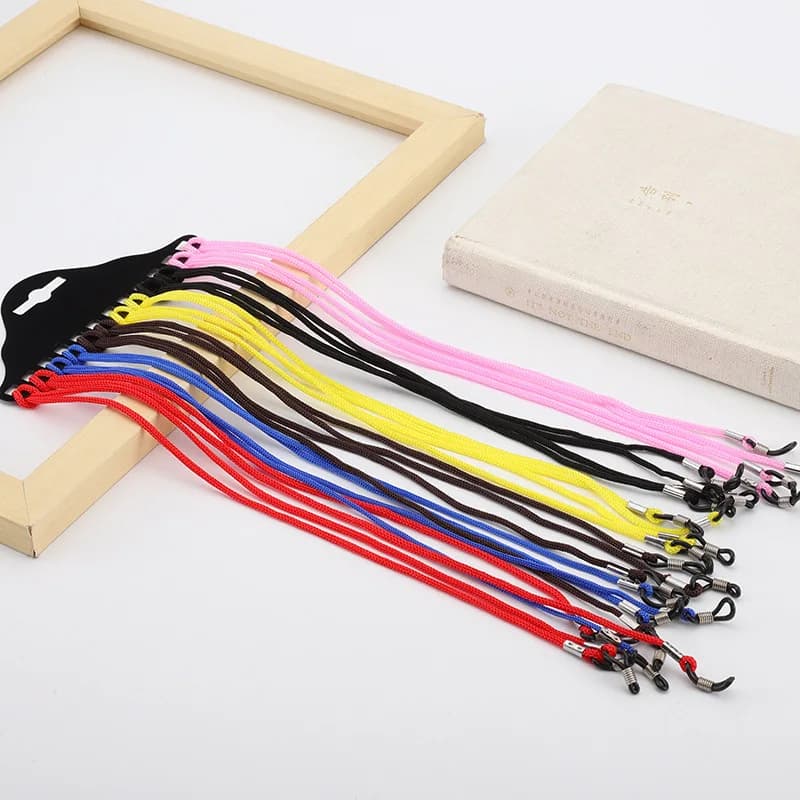 12 Pcs/lots Colorful Glasses Chain Fashion Nylon Anti-slip Glasses Lanyard Anti-lost Glasses Rope Eyewear Accessories