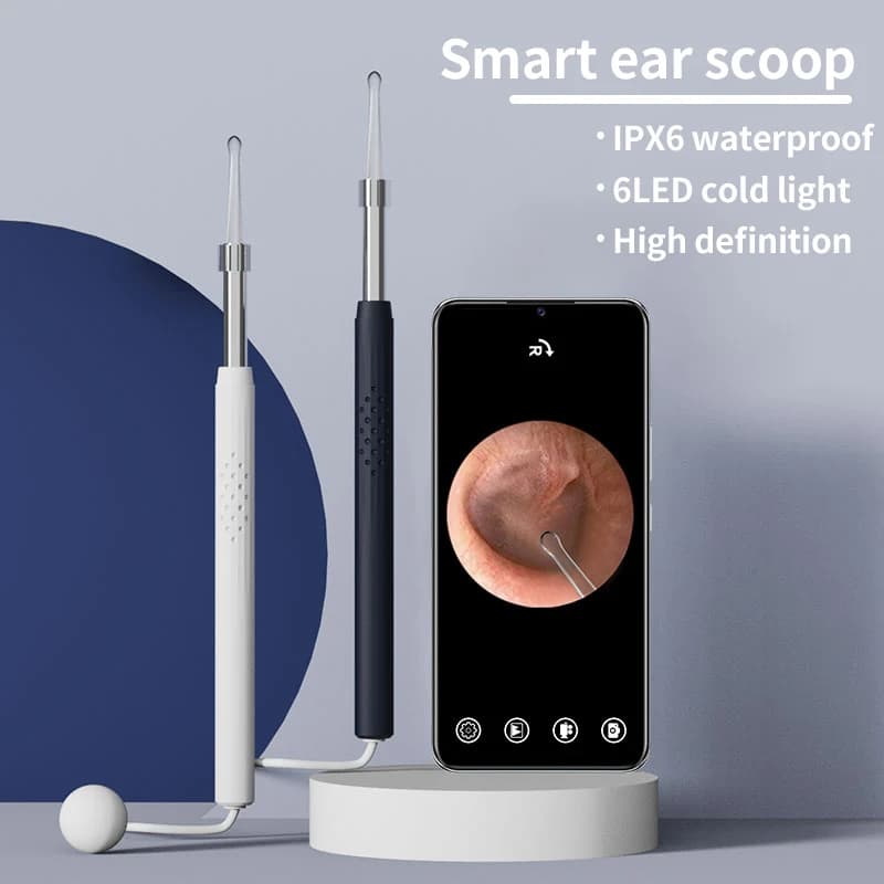 5.5mm Smart Visual Ear Cleaner Ear Stick Endoscope Earpick Camera Otoscope Ear Cleaner Ear Wax Remover For Android Smartphone PC