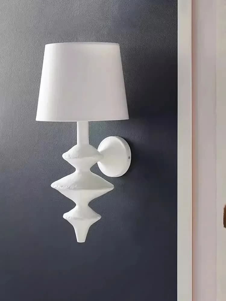 French wall lamp, TV background wall lamp, retro white American style corridor staircase, bedroom bedside lamp