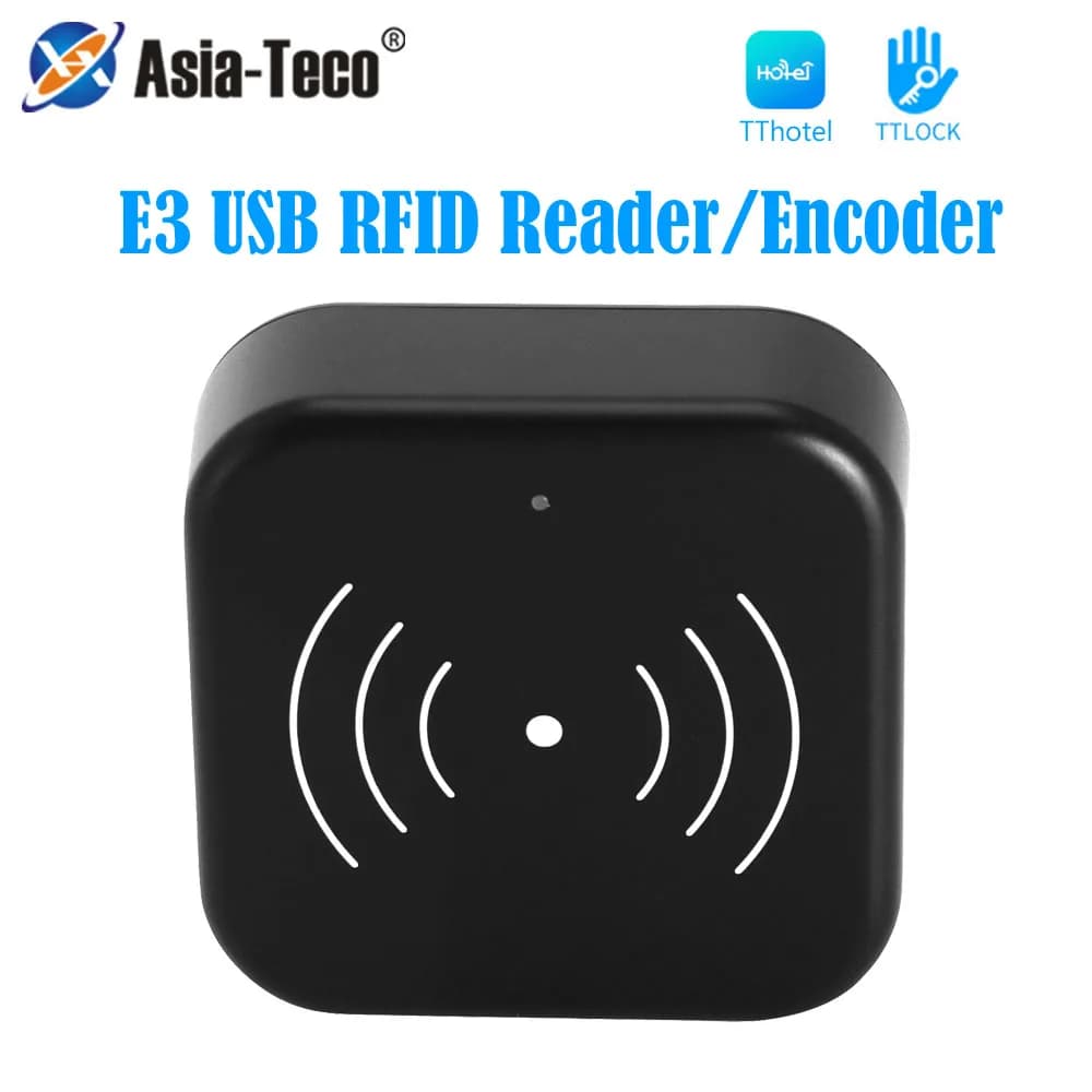 TTLOCK APP USB Hotel Room Key Smart Card Encoder RFID 13.56Mhz M1 NFC Card Reader Sender for TT Hotel System Software Apartment