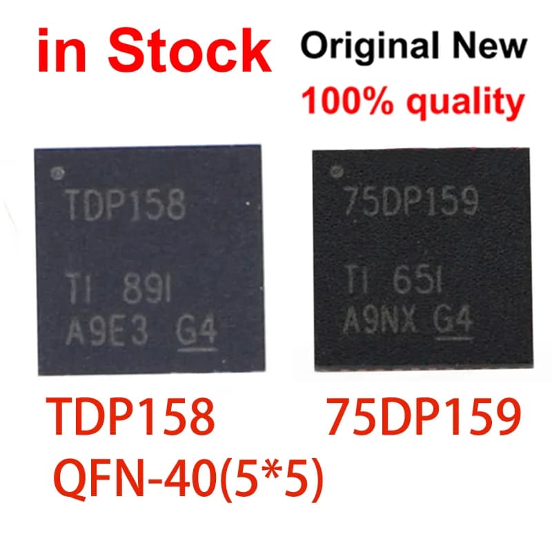 (1piece) 100%NEW TDP158 TDP158RSBR 75DP159 SN75DP159 QFN-40 5*5 SN75DP159RSBR IC Chipset