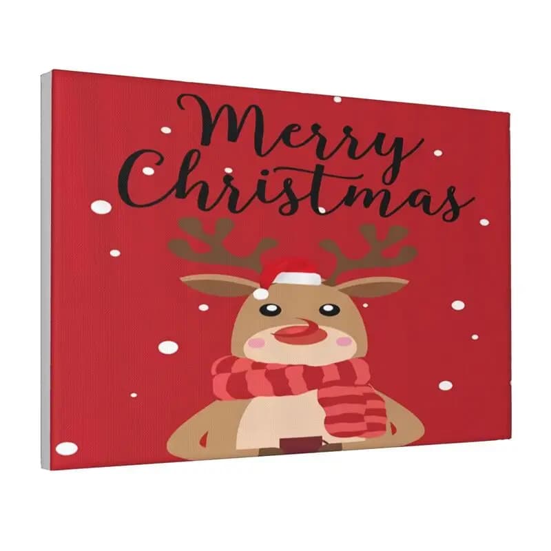 1 piece - Christmas pattern home improvement painting, HD Jet art wall art poster, canvas painting perfect for holiday gifts