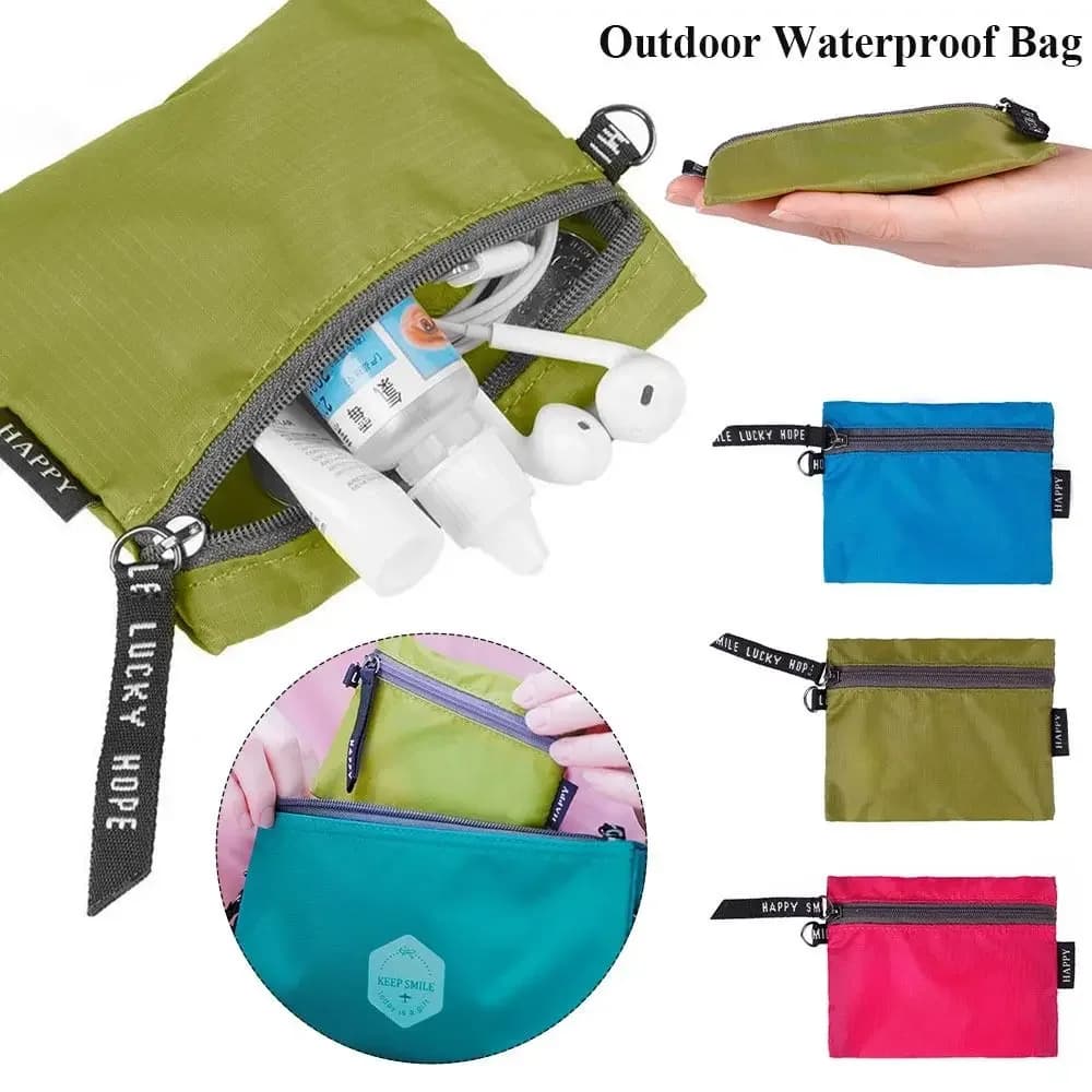 1Pcs Zipper Storage Tool Camping Hiking Outdoor Organizer Travel Cosmetic Bag Waterproof Swimming Makeup Bag Backpack Rain Cover