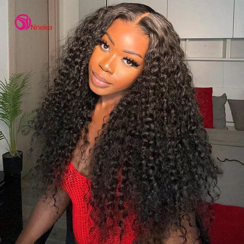 30 38 Inch Deep Wave 13x6 Hd Lace Frontal Wigs Brazilian Curly Human Hair Wigs 13x4 Lace Frontal Wig For Women
