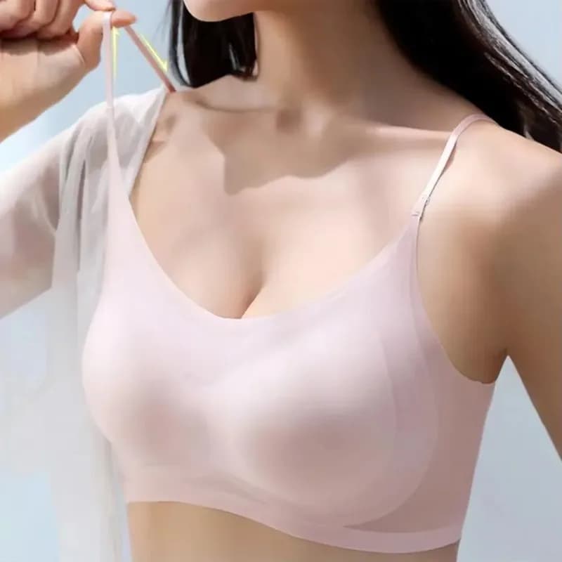 Seamless Ultra-thin Ice Silk Bra Lifting Bra Women's Thin Silk Seamless Sports Bra Wireless Underwear Дамские принадлежности