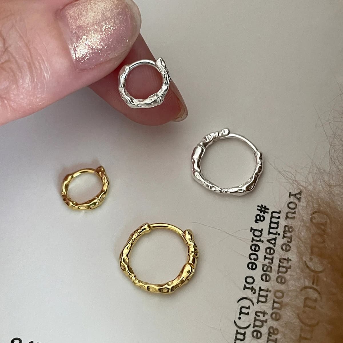 925 Sterling Silver Earrings Temperament Simple  for Women Wedding Jewelry Accessories