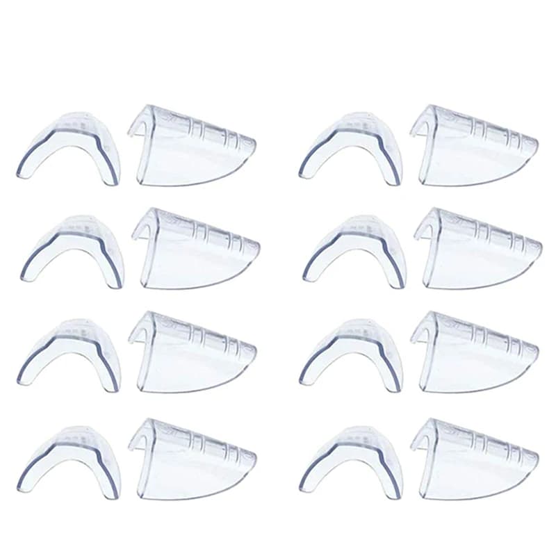 8 Pairs Safety Eye Glasses Side, Slip On Clear Side Shield For Safety Glasses- Fits Most Eyeglasses(M-L)