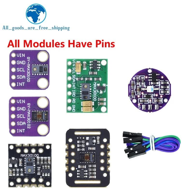 MAX30102 MAX30100 Heart rate Sensor Module Puls detection Blood oxygen concentration test For Arduino Ultra-Low Power