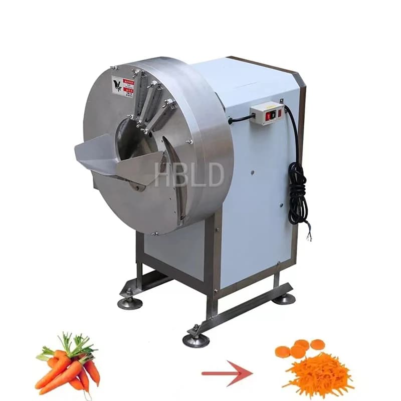 Stainless Steel Small Rootstock Vegetable Shredder Industrial Cucumber And Radish Slicer