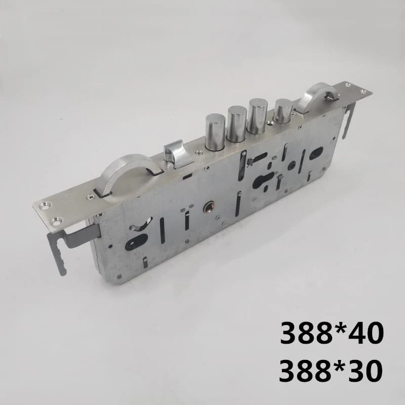 EGFirtor Metal Stainless Steel Mortise Electronic Lock Body Fingerprint Lock 388X30/40MM Square Bolt And Cylindrical Bolt