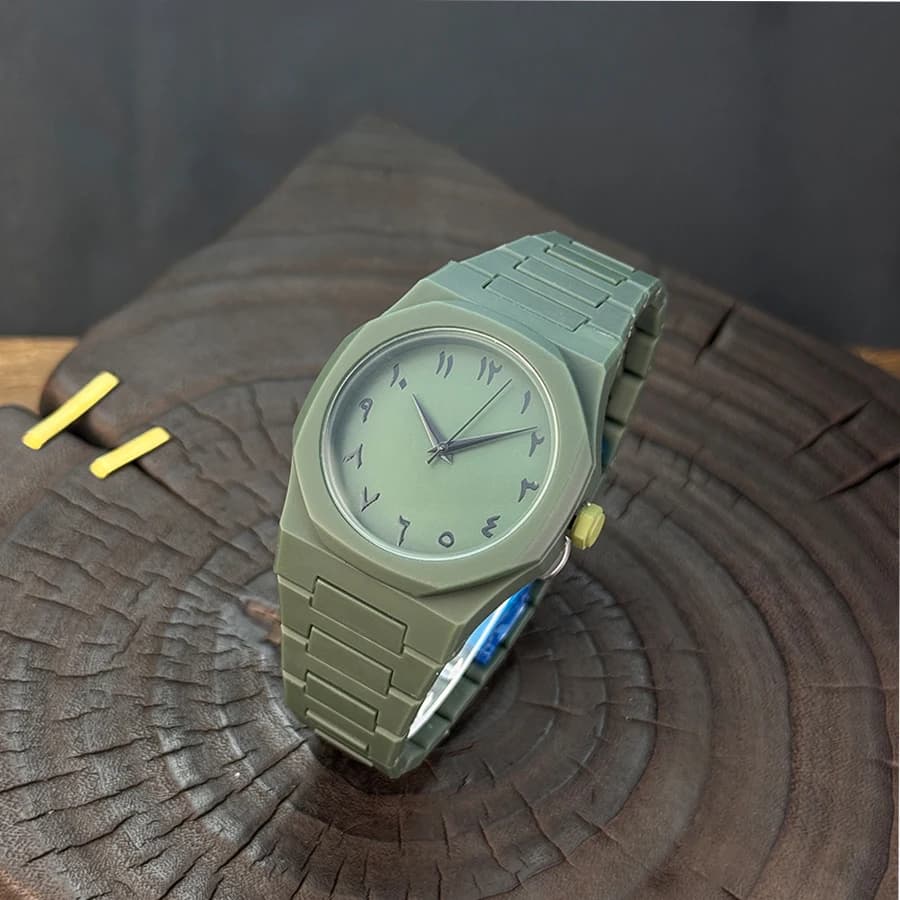 Hot sales in the Middle East high-end plastic men's watch with Arabic numerals neutral casual simple quartz watch