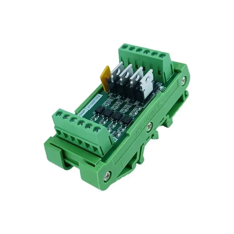 New 4-way PLC output amplifier board, imported optocoupler isolation conversion power, current and voltage signal