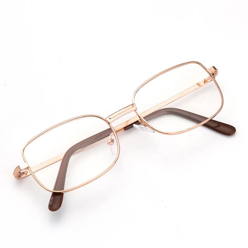Metal Frame Square Reading Glasses Anti-fatigue Fashion High Definition Presbyopia Diopter +1.0 +1.5 +2.0 +3.5 +4.0 Очки