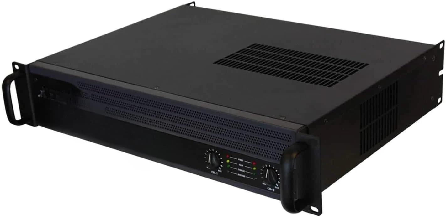 AB 2X 350W Pro-Grade DJ Amplifier - Rack Mount Powered Mixer Amplifier for Live Sound, Ideal for Mobile Rigs & Venue Setups