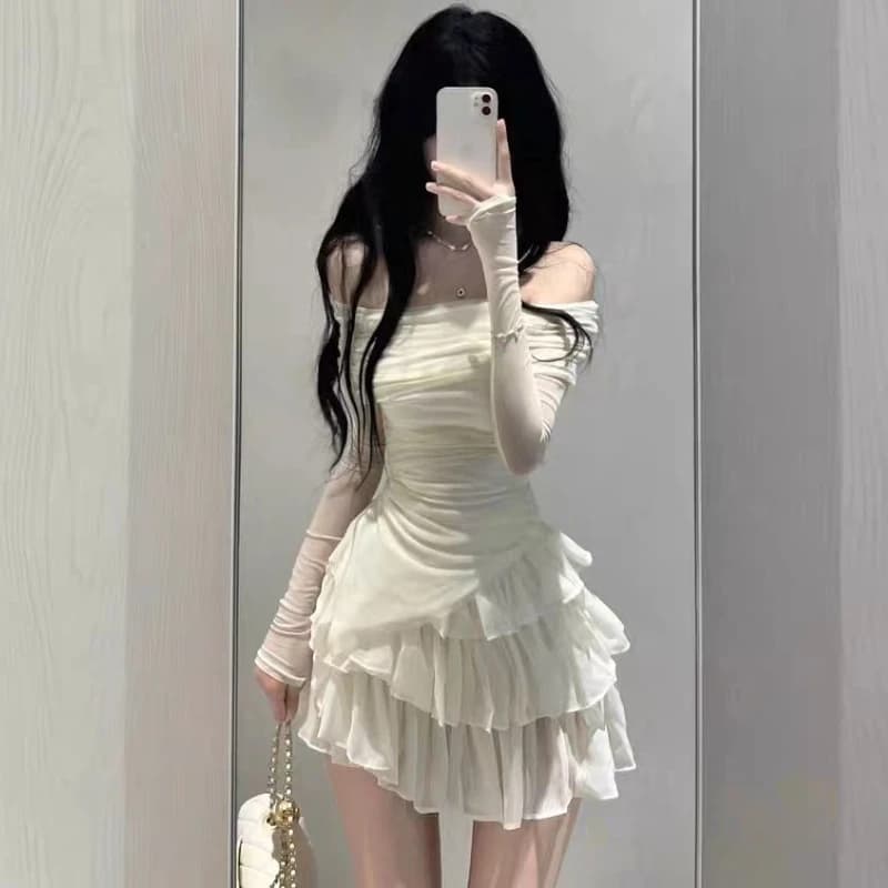 New Two Piece Set Elegant Women's Outfit Two-piece Dress Y2k Crop Tops Skirt Spring Summer Clothes Women 2024 Korean Style 스커트세트