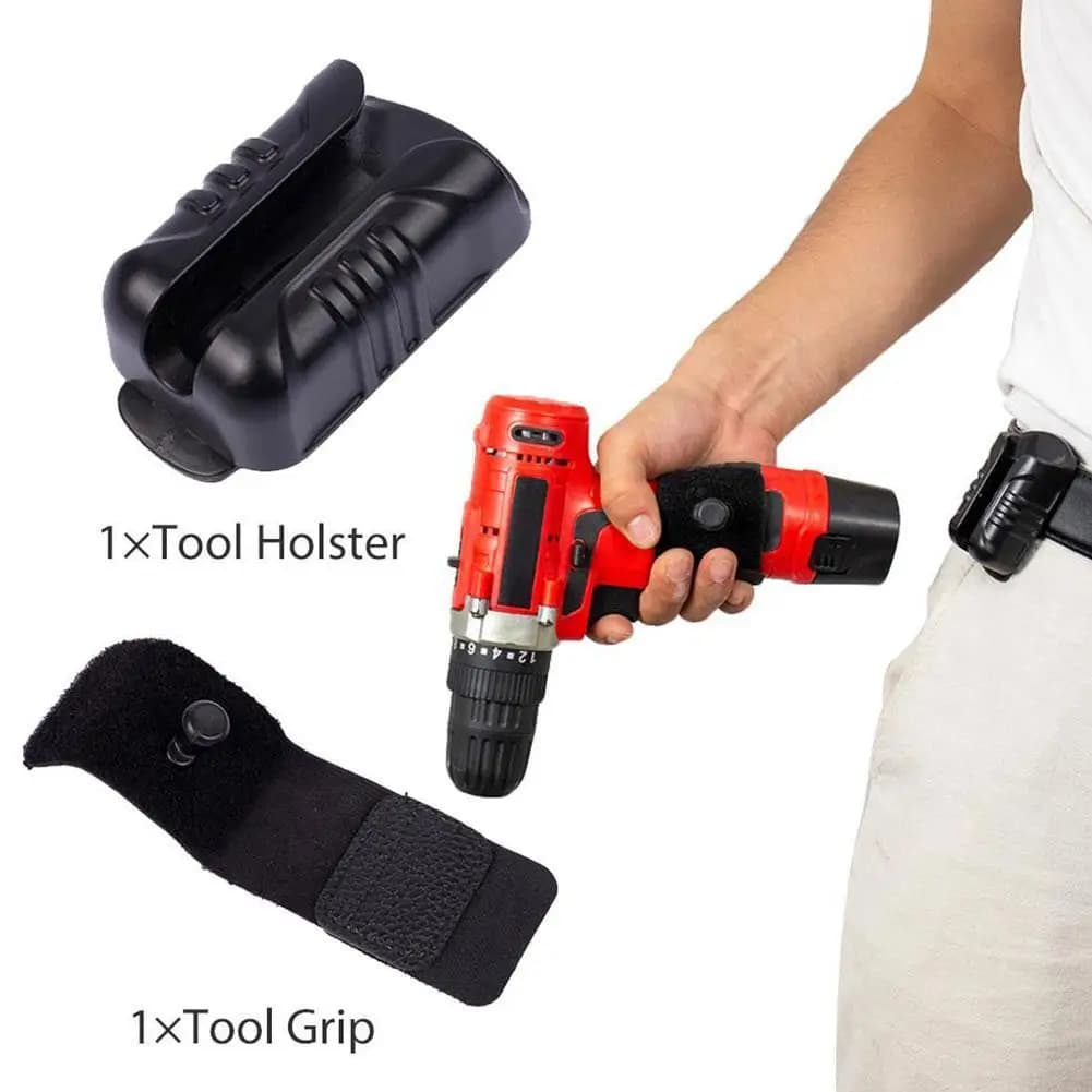 Electrician Tool Waist Bag Holster Multi-functional Electric Drill Portable Buckle For Hammer Head Screw Storage Waist Bag