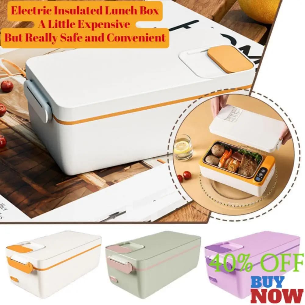 NEW 1L USB Electric Lunch Box Portable Camping Heated Insulated Rechargeable Lunch Box Unplugged Rater-free Office Lunch Box