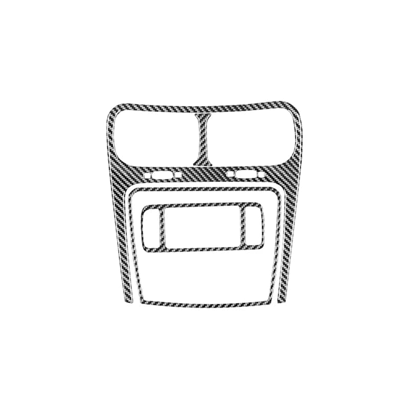 Carbon Fiber For Dodge Journey 2011-2017 Center Air Vent Multimedia Radio Trim Frame Sticker Cover Interior Accessories