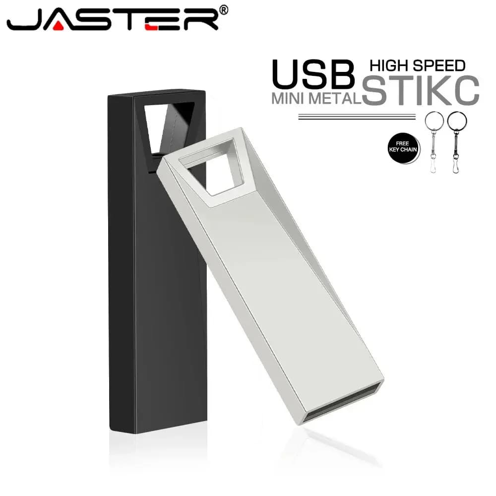 JASTER Mini Pen Drive 64GB High Speed USB Flash Drives 32GB Black Memory Stick Pendrive Gift Key Chain Storage Devices U Disk