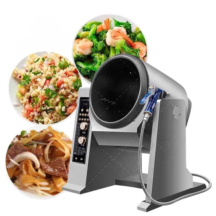 Fried Rice Machine 6L 12L Restaurant Kitchen Electric Automatic Stir Fry Machine Cooking Robot Rotating Fried Rice Robot Cooker