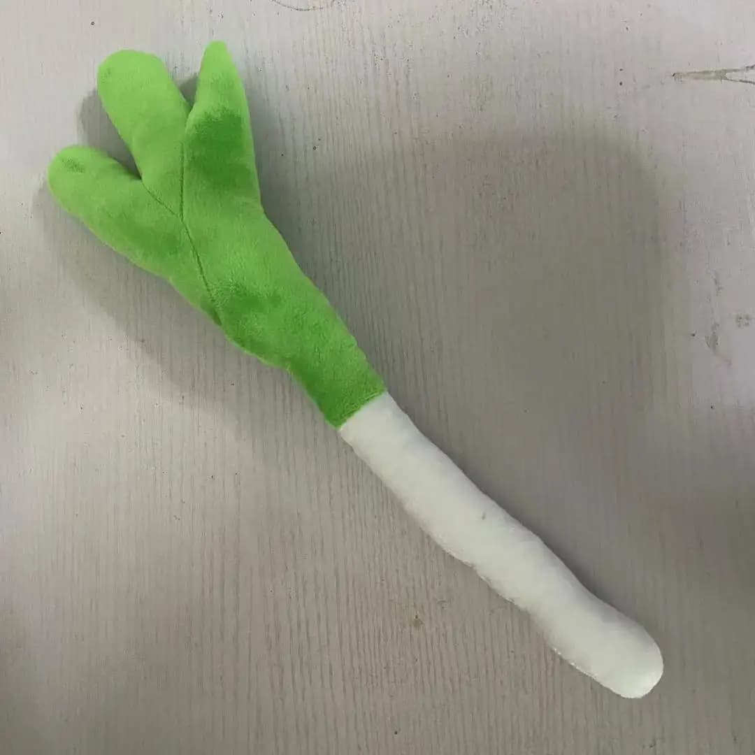 Brdwn Vocal Green Chinese onion 40cm/16'' short Plush Dools Cosplay Prop