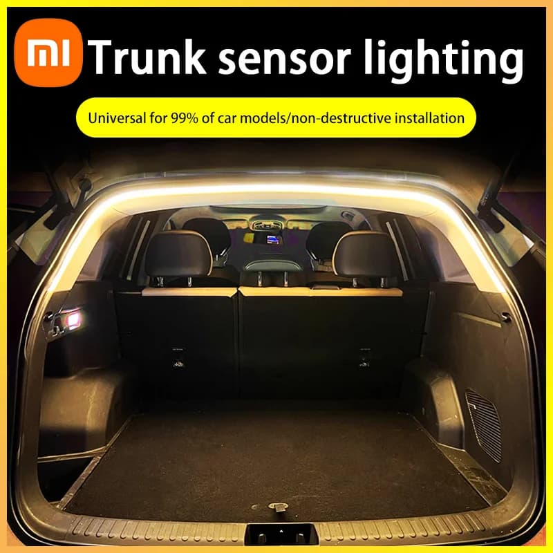 Xiaomi Car High Brightness Trunk Lighting Ambient Light Interior Decoration Led Wireless Automatic Sensing Tailgate Light Strip