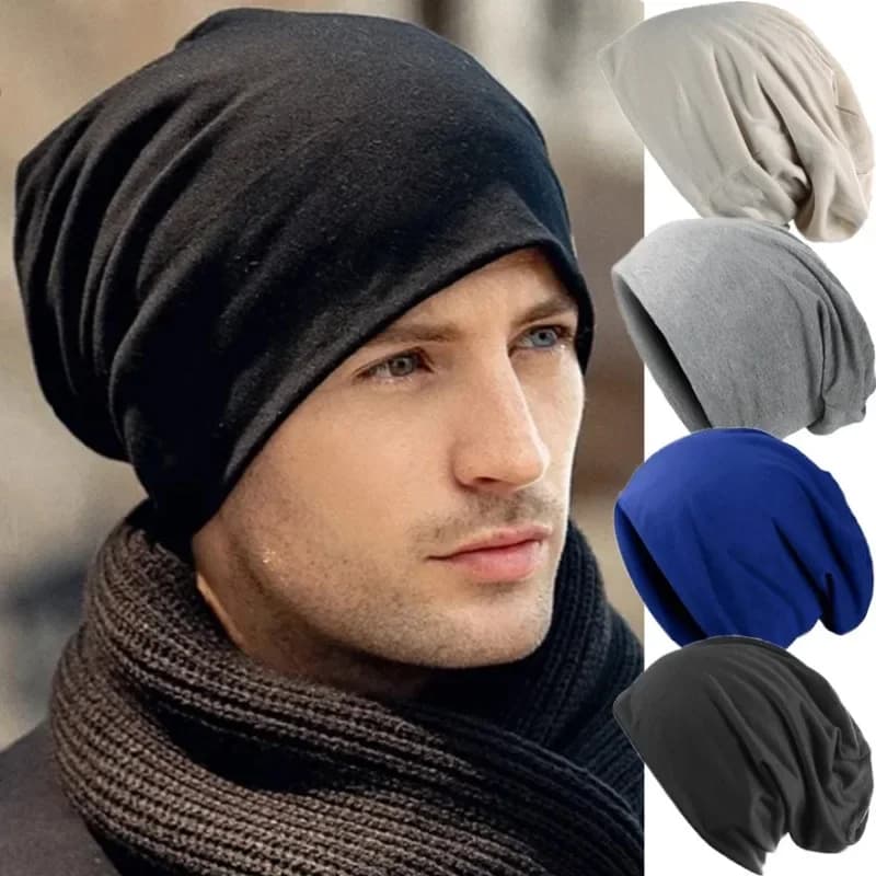 Winter Warm Beanie Hats for Men Women Stylish Casual Soft Stacking Knitted Bonnet Cap Unisex Stretchy Hip Hop Skullies Caps
