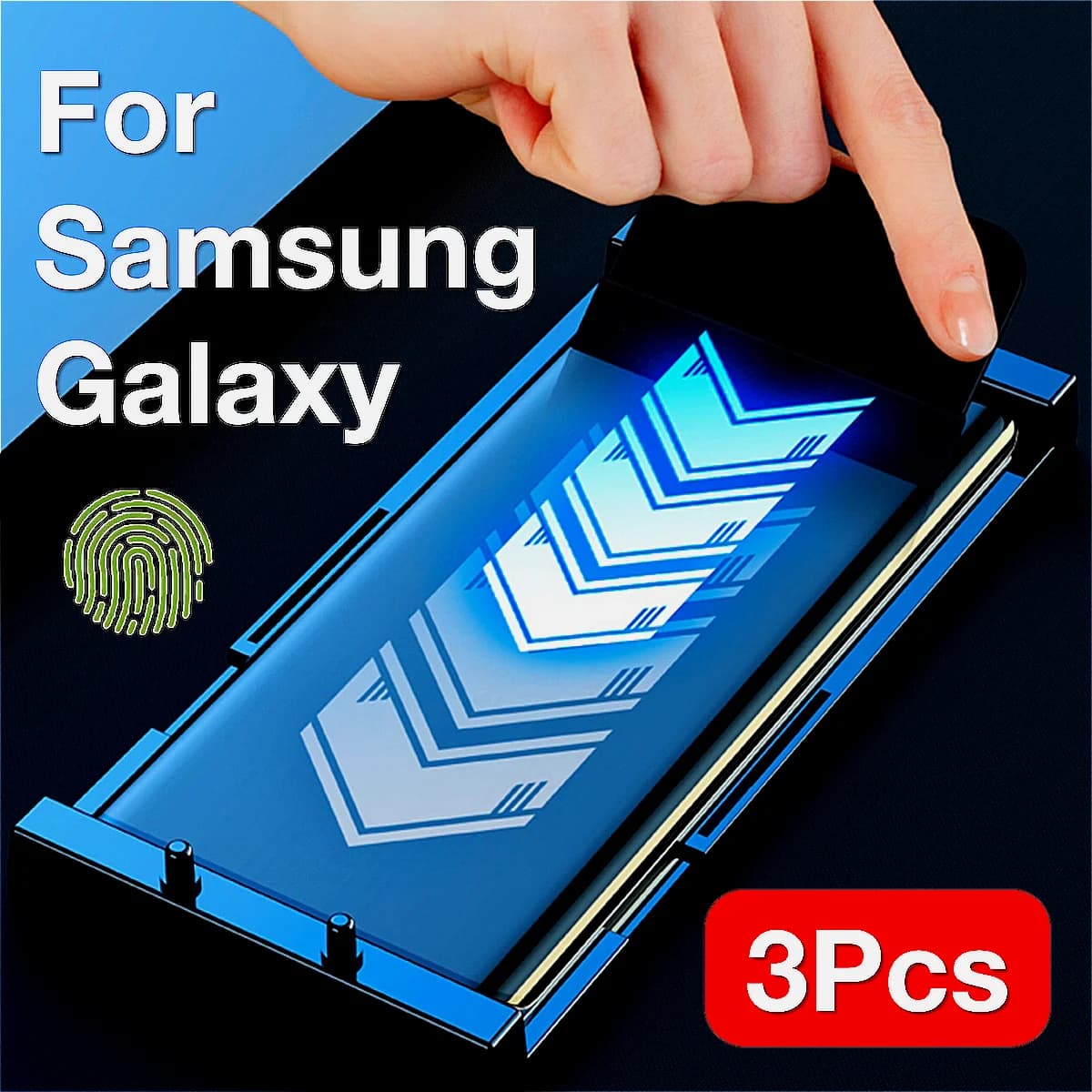 3Pcs For Samsung Galaxy S24 S23 S22 S21 S20 Ultra Plus S10 S9 S8 Note 20 10 9 8 Screen Protector With Kit ,Not Tempered Glass