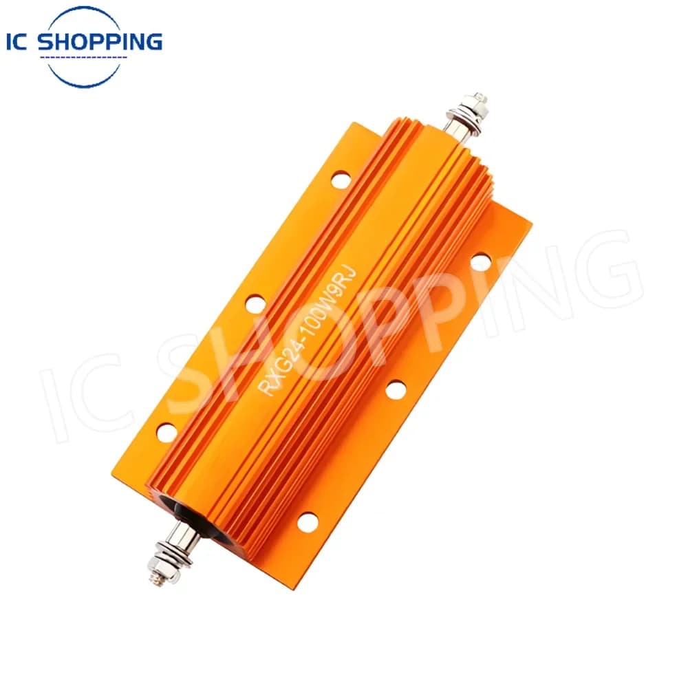 RXG24 High Power 100W Aluminium Resistor Current Limiting Pre-charged Resistor Automotive Decoding 1R 2R 5R 6R 10R 20R 30R 100R