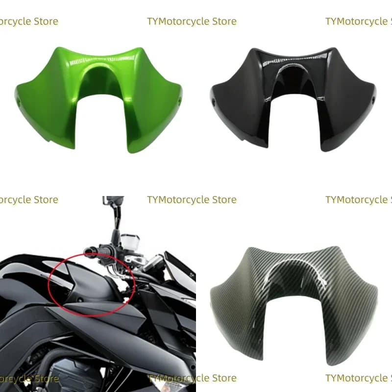 Motorcycle Fuel Gas Tank Front Guard Key Case Cover Fairing Fit For Kawasaki Z1000 2010 2011 2012 2013