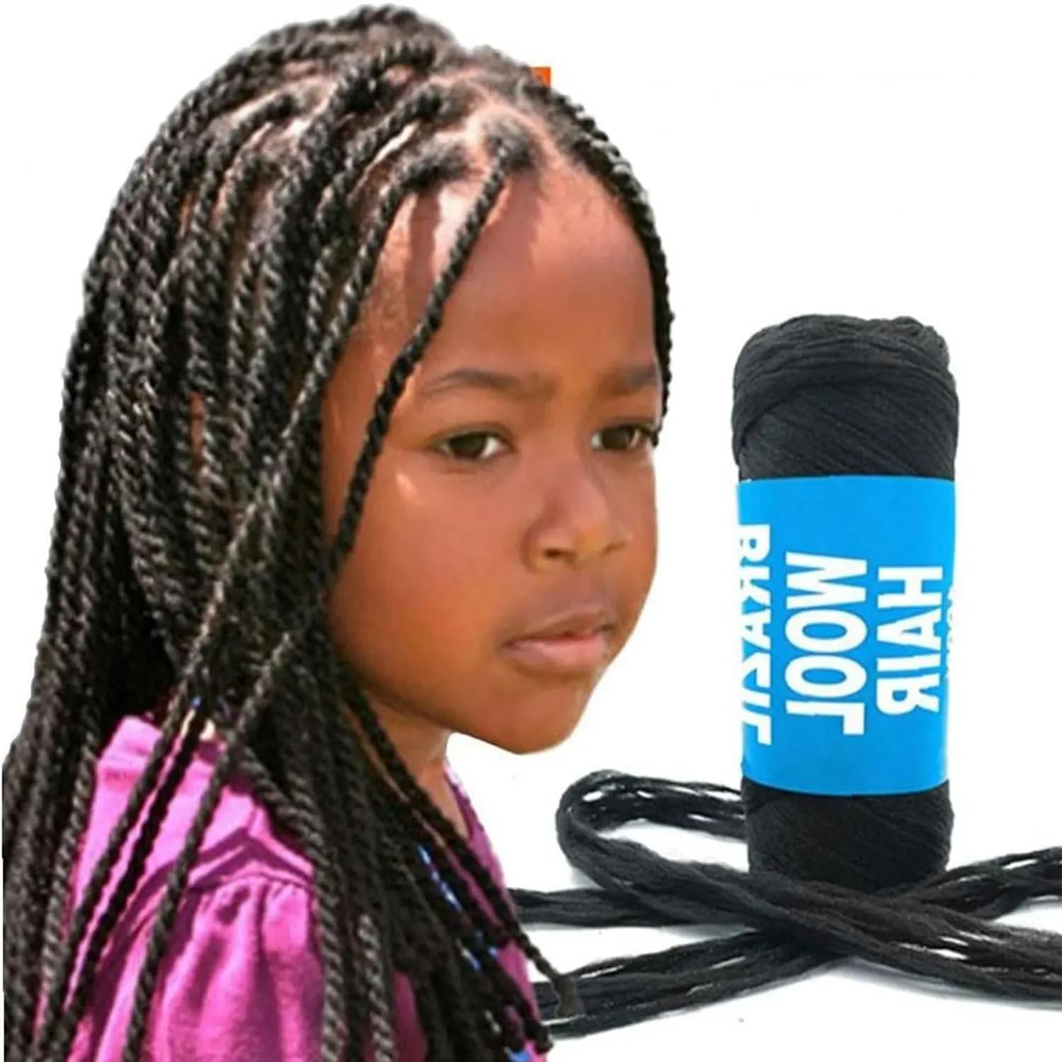 1pcs 70g/Ball Brazil Wool Hair Low Temprature Flame Retardant Synthetic Fiber African Yarn Braiding Knitting for Hair