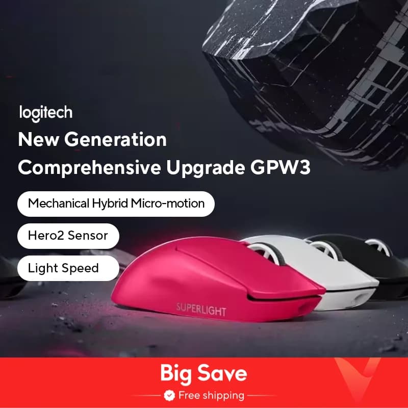 Logitech (G) PRO X SUPERLIGHT 2 Wireless Mouse Gpw3 Generation BTW King 3 Game Esports LOL Eat Chicken