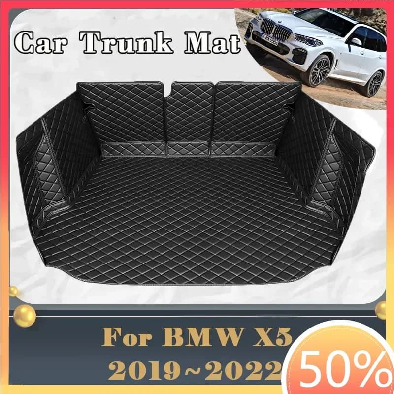 Car Trunk Mat For BMW X5 G05 2019 2020 2021 2022 Dirt-resistant Fully Surrounded Trunk Mat Rear Cargo Tray Car Accessories