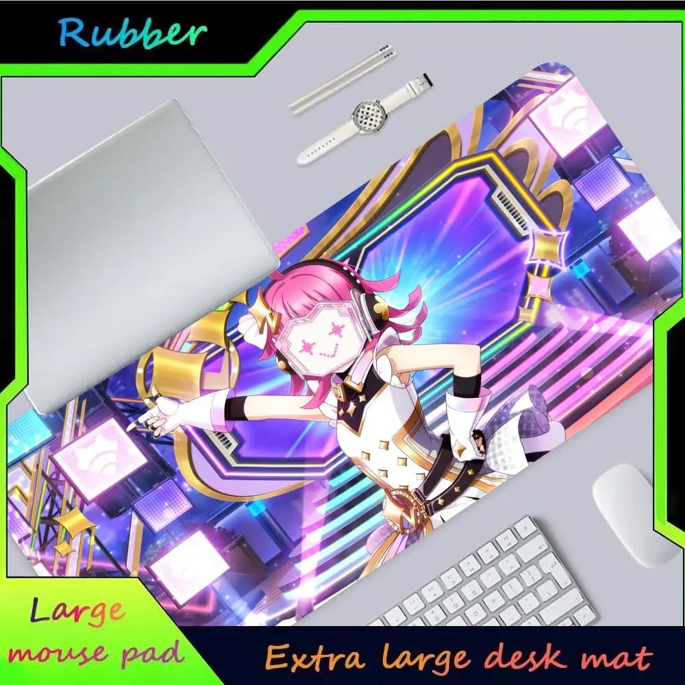 Love Live! MINISO Mouse Pad Hot Large Game Mause Pads XL Lock Edge Size for Gamee Give gifts daughter boy brother friend World o
