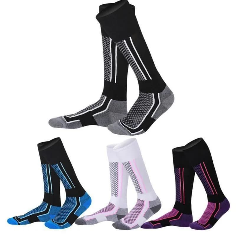 Ski Socks Thick Cotton Snowboard Cycling Skiing Soccer Socks Moisture Absorption High Elastic Thermal Socks For Adult Kids