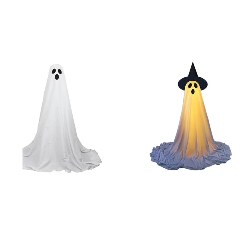 Front Porch Glowing Ghost Halloween Standing Ghost Porch Yard Ghost